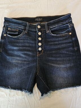 Judy Blue Dark Blue Button-Fly Shorts Style # JB15269DK-CO